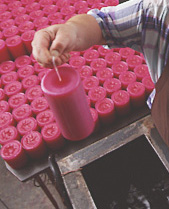Mole Hollow Pillar Candles - Made By Hand, For Real!